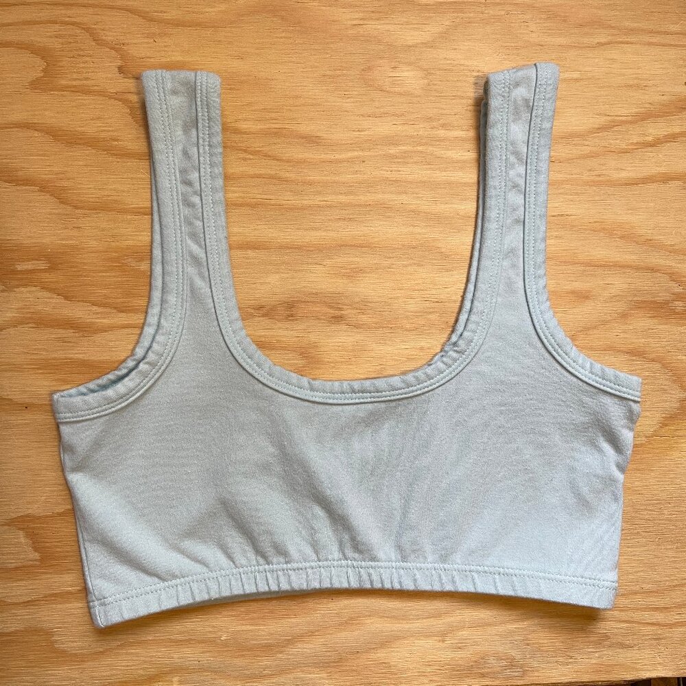 👼🏼 ARQ WIDE STRAP Bra BABY Light Blue Bralette SIZE M Excellent Condition